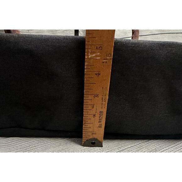 Bella Russo Charcoal Gray Weekender Canvas Bag Tote & Cosmetic Bag - Picture 12 of 12